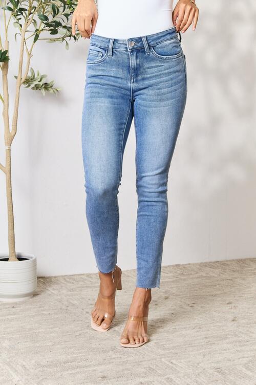 BAYEAS Raw Hem Skinny Jeans